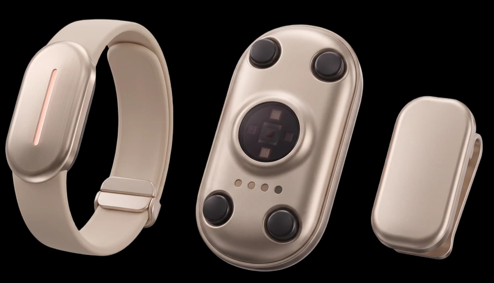 Torq wrist band, wrist module underside and shoe module in Sand