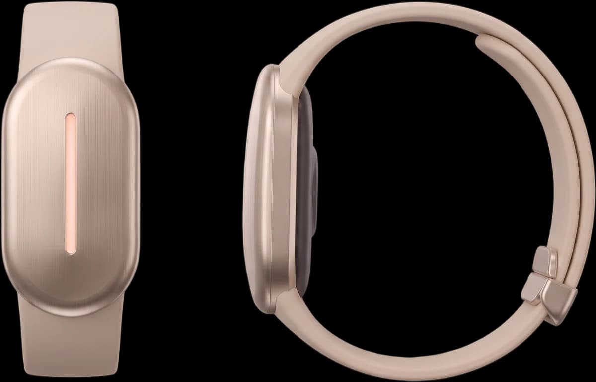 Torq wrist band, front and side view